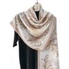 Literary sense, retro pattern printed scarf, femininity, fashionable personality, long scarf for traveling, sunscreen shawl