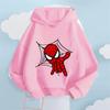 Avengers Spider-Man Print Hoodie for Boys and Girls, Casual Autumn/Winter Superhero Marvel Kids Comfortable Pullover Sweatshirt