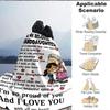 1PC To Granddaughter Gifts Blanket, Throw For Sofa, Bed, Travel, Printing Blanket With Soft And Warm Fabric yy250918199