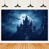 Graveyard Skull Background Ghosts 2025 Halloween Party Horror Night Theme Wall Decoration Banner Baby Backdrop Studio Photo Prop