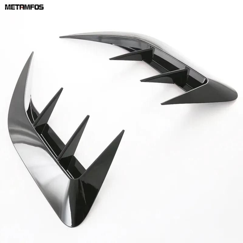Rear Bumper Grille Spoiler Air Vent Outlet Trim For Lexus NX 250 350 350H 450H -2024 2025 Chrome Accessories Car Styling