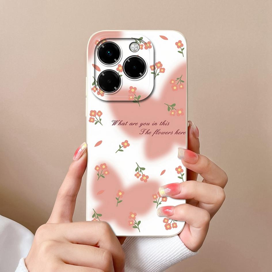 Pouzdro pro Infinix Hot 50 Pro Plus 50i Note 40X Smart 9 Zero 40 4G 5G Měkký kryt Malý květinový vzor Silikon Odolný protiskluzový Pro Infinix Nové pouzdro