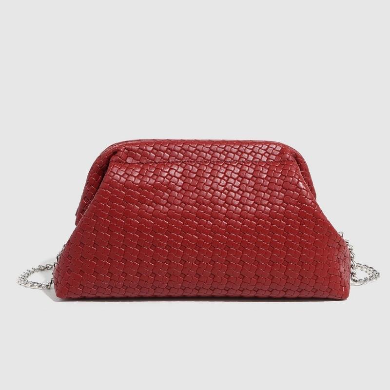 IELGY Fashionable Trendy Shell Bag Shoulder Diagonal Chain Bag Woven