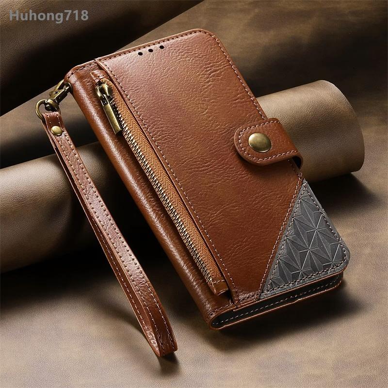 For Honor X5C X7D X8A X9b X9C X9D X50 X50i X60 200 600 Lite Smart Pro Plus 4G 5G Wallet Case Flip Leather Cover Zipper Coin Pocket Soft Full Body