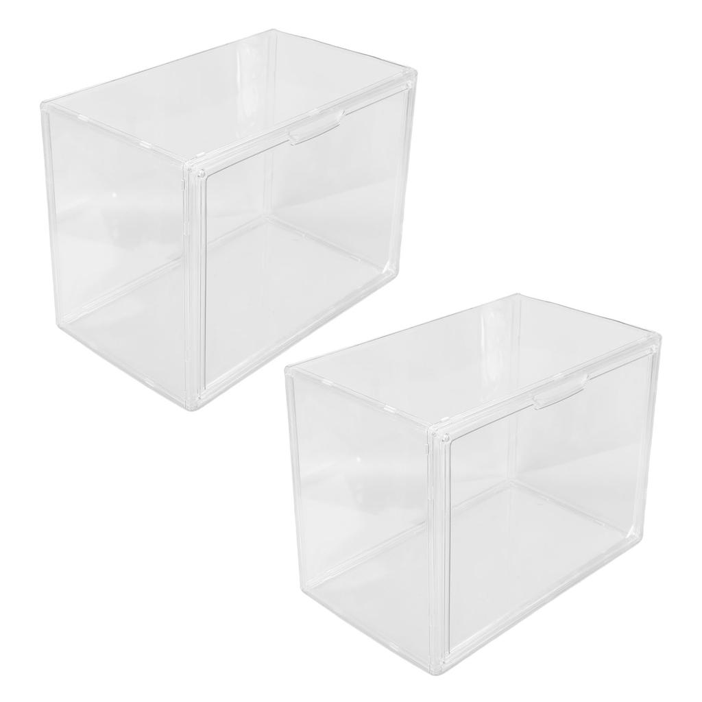 Transparente Vitrine für Miniaturfiguren Kunststoff Stapelbare Ausstellungsbox Organizer für Sammlerstücke Figuren Puppen