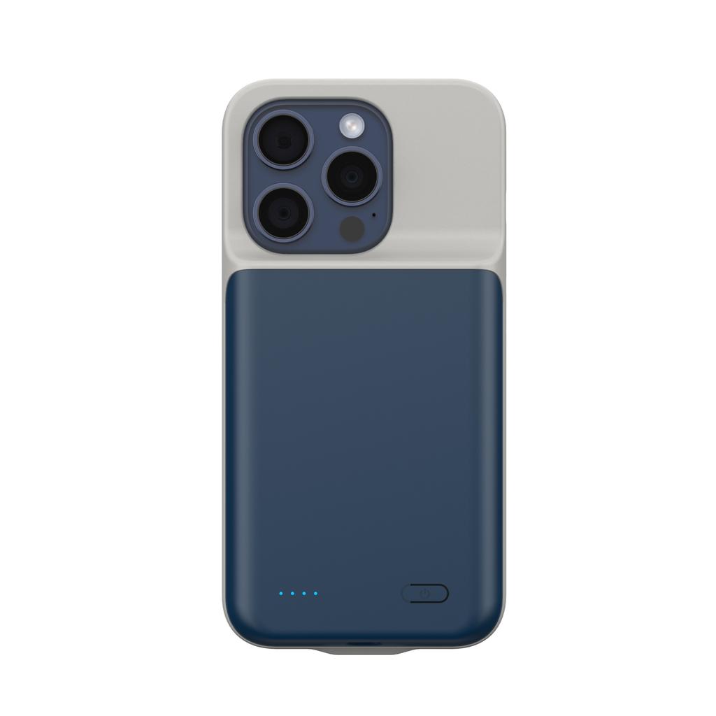 Compatible with Apple 15 Pro Max, 14 Plus, 13 Mini, 12, 11, XS, XR: Back Clip Battery, Portable Power Bank, and Protective Shell