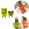 Foldable Shopping Bag Trolley Oxford Cart Wheel Handbag Eco-Friendly Reusabl