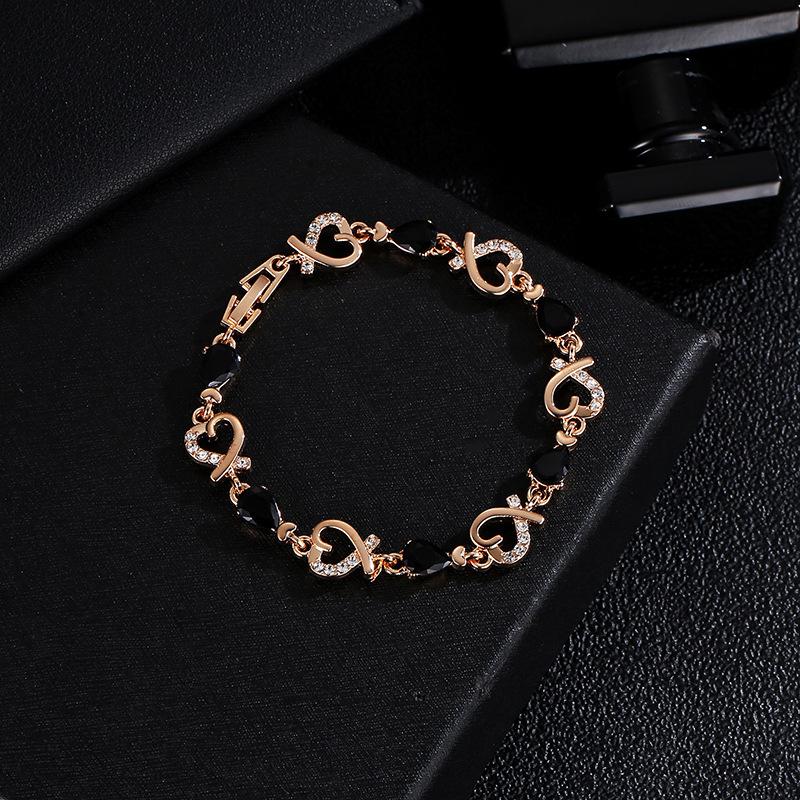 European-American Minimalist Rhinestone Claw Chain Bracelet: Versatile Full Diamond Design for Evening Wear