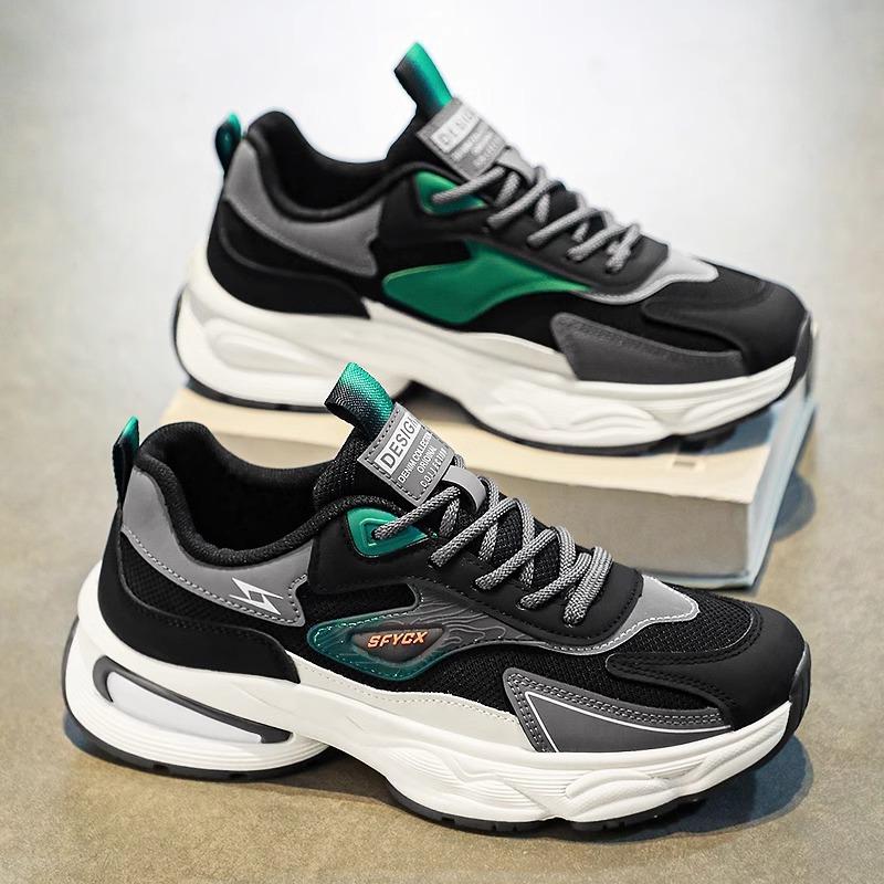 

Летняя дышащая мужская обувь, новая дезодорирующая сетчатая обувь для спорта и отдыха, для учеников младших классов, на платформе, для пап, модная обувь 44