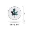 Ceramic Breakfast Plate, Nordic Green Plant Pattern Tableware, Home Kitchen, Fruits, Desserts, Pizza Plate 8-10 Inches