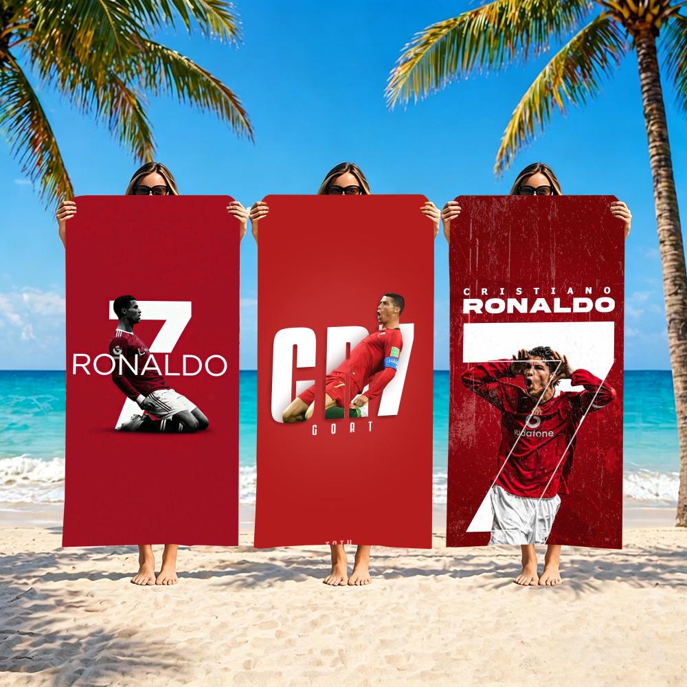 C-CristianoS R-Ronaldoo C-CR-R7 Asciugamano Microfibra asciugamano da spiaggia, ad asciugatura rapida, senza sabbia, fibra ultra-fine, super morbido.