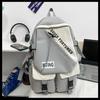 Schoolbag backpack female college student Japanese simple backpack contrasting colors trendy brand niche middle school student high school bag couple