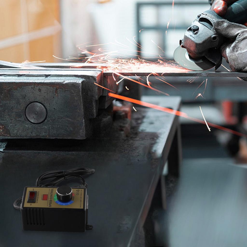 15A Hastighetsregulator 4000W ABS-plast AC220V-250V Dimming