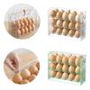 Scatola portauova Organizzatore frigorifero Contenitori per alimenti Custodia portauova per conservazione della freschezza Vassoio Dispenser Scatole portaoggetti da cucina Nuovo