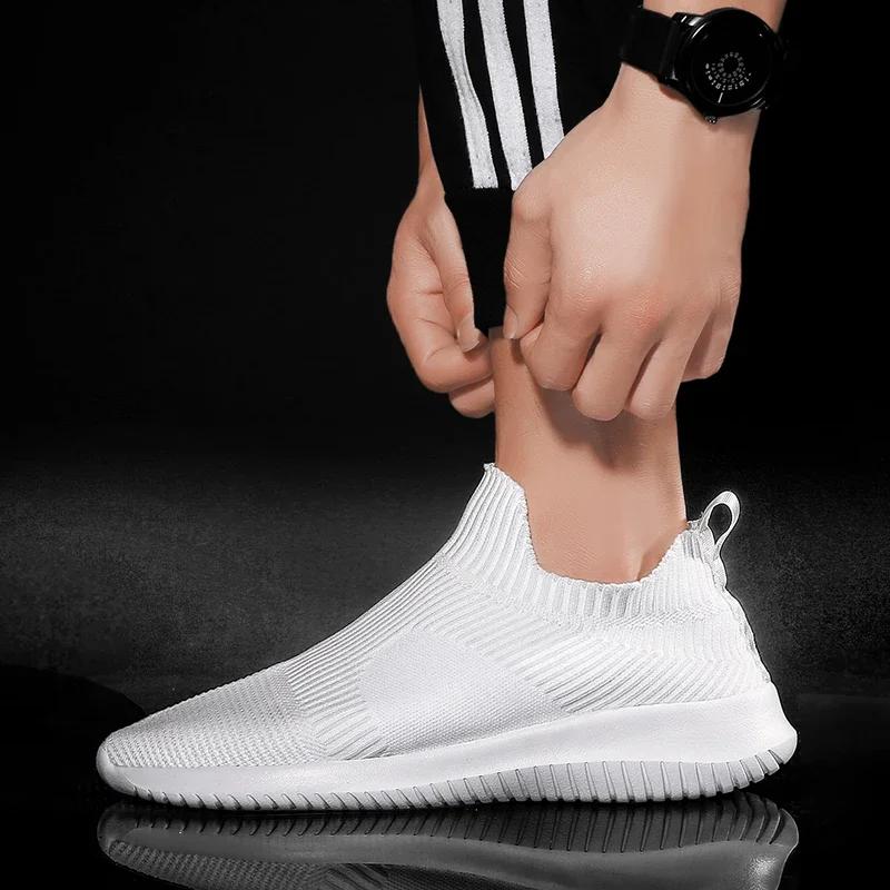 Summer Breathable Trend Sneakers  for Men Black Running Sneakers Light Casual Men's Shoes Designer Loafers Men Tenis Masculino