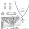 2024 Women's Evening Clutch Handbag: Fashion Envelope Party Bag with Chain Strap