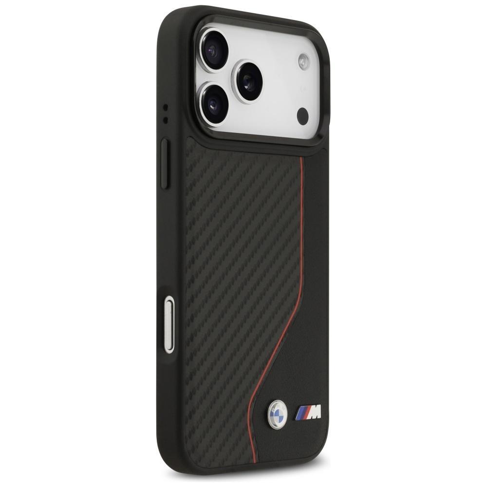 BMW M Carbon Line & Logo MagSafe Hülle für iPhone 17 Pro Max Rot