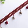 5.5M Curtain Sewing Tassel Fringe Lace Crystal Beads Weave Ball Trim Upholstery Home Decor Elegant Delicate Curtain Accessories