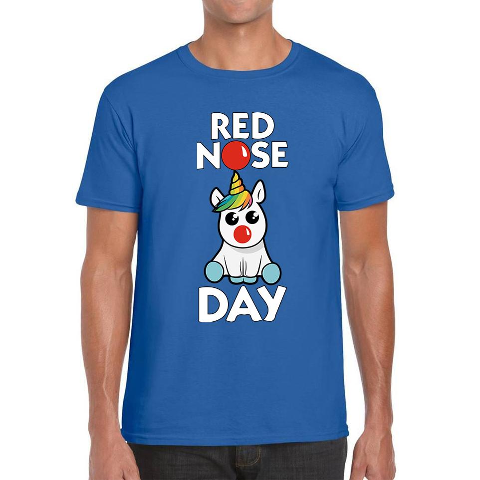 Red Nose Day Baby Unicorn Unisex Mens T Shirt Womens Tops Tees M