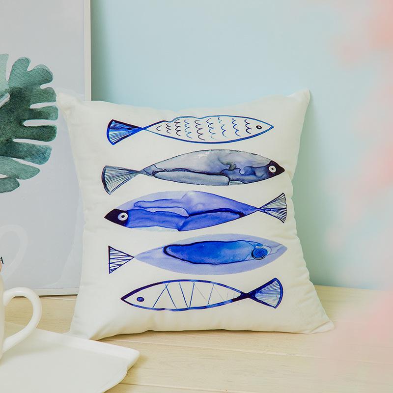 Cute Cartoon Kitten Expression Pillow Cover Office Nap Pillow Car Sofa Cushion Pillow Cover