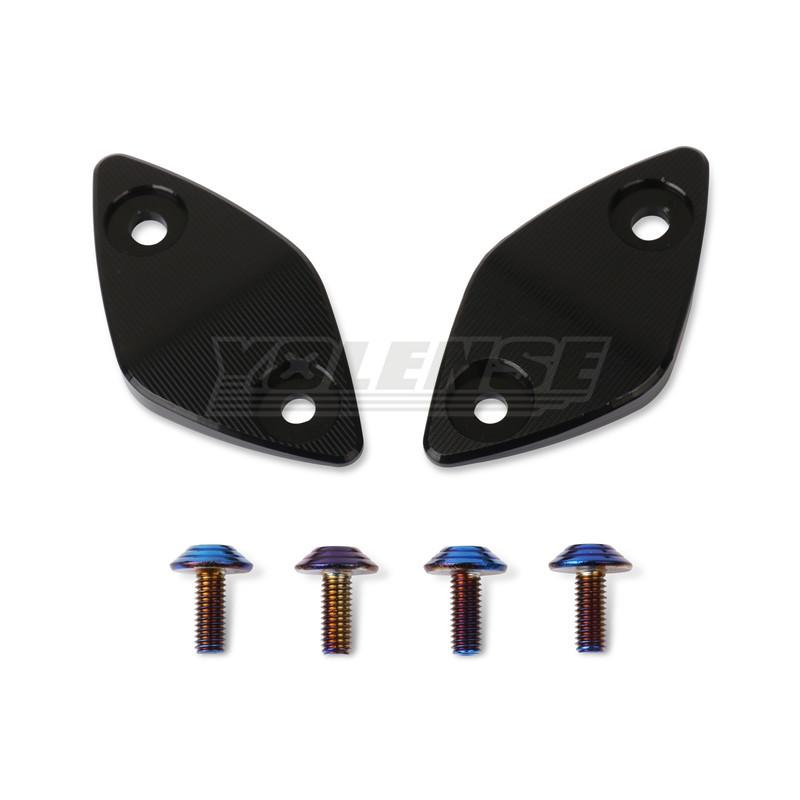 Fit For ZXJC 500RR ZX 500RR Motorcycle Mirror Seat Cover CNC Rearview Mirrors Seat Driven Mirror Base Brackets