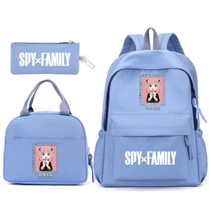 School Season Spy Playhouse Printed Backpack Pencil Bag Shoulder Bag Leisure Primary And Secondary School Students Schoolbag