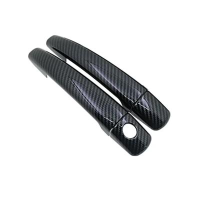 Funduoo Carbon Fiber Car Door Handle Cover For Citroen DS4 2010  2011 2012 2013 2014 2015 2016 2017 DS 4 Styling Accessories