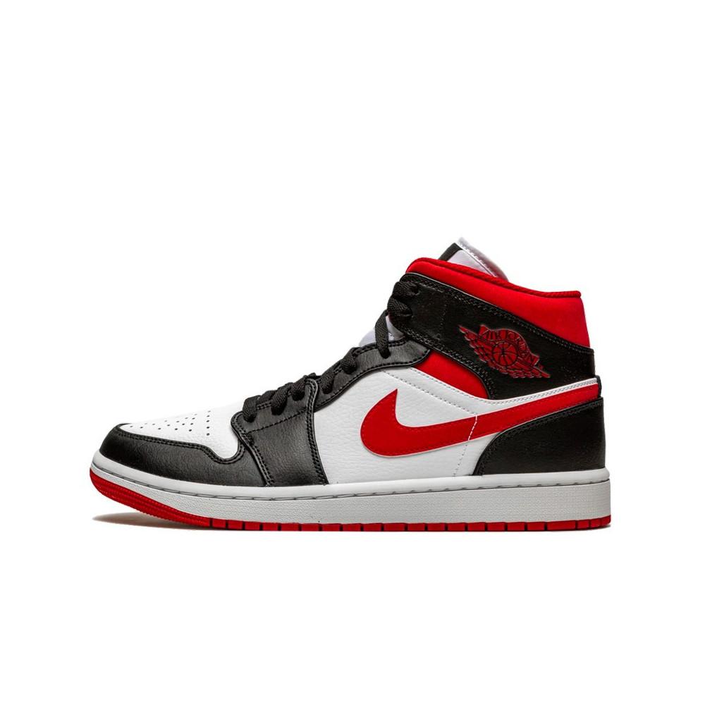Air Jordan 1 Mid Gym Red Black White