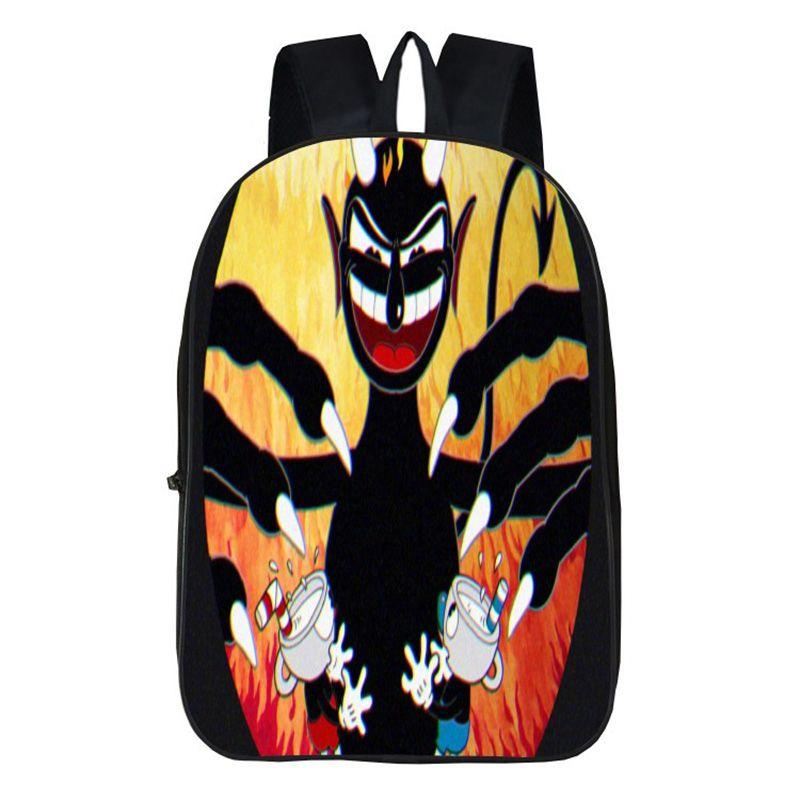 Stylish Anime 3d Print Backpack With Soft Handle For Boys And Girls