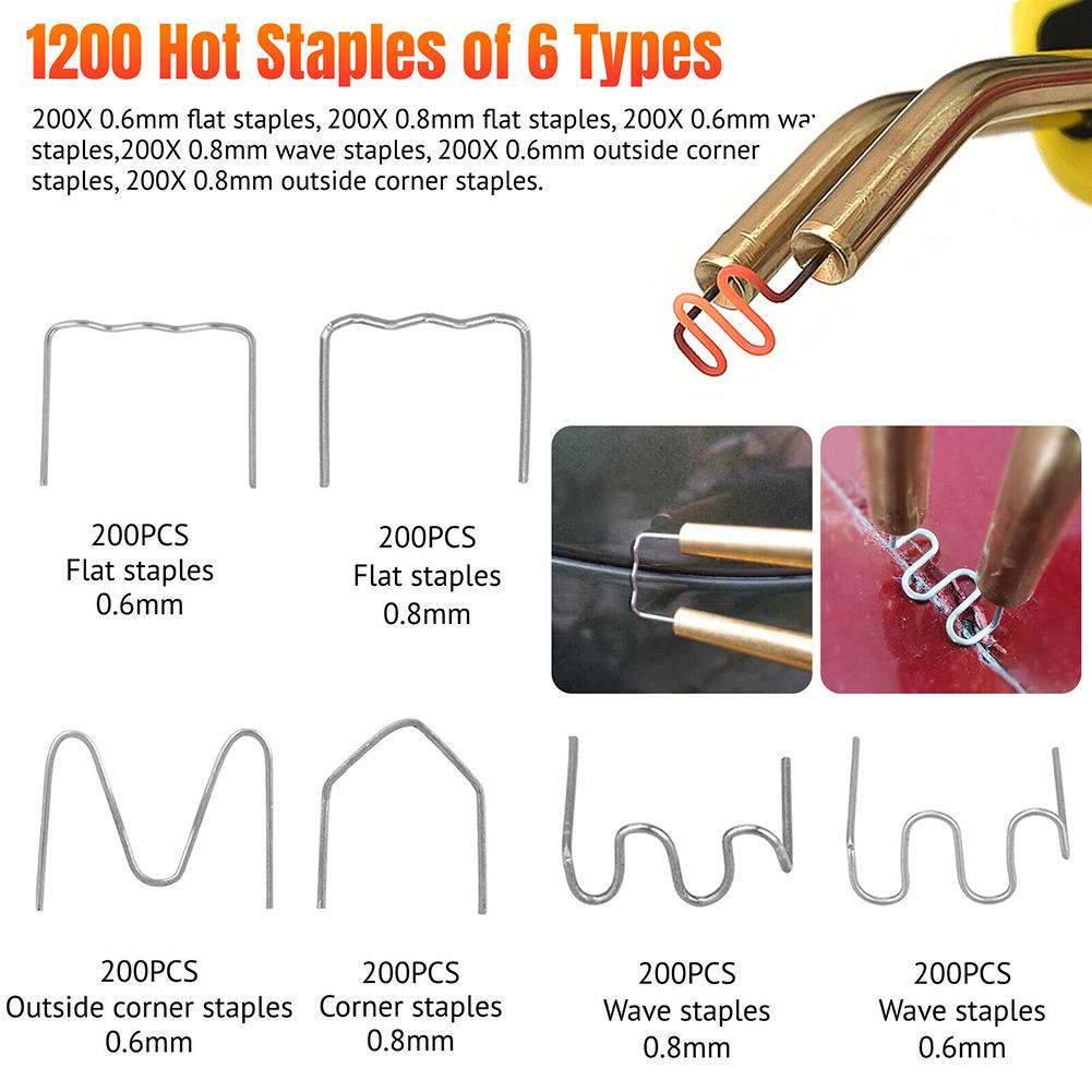 1200pcs Flat Staples High Quality Pre-cut Stainless Steel