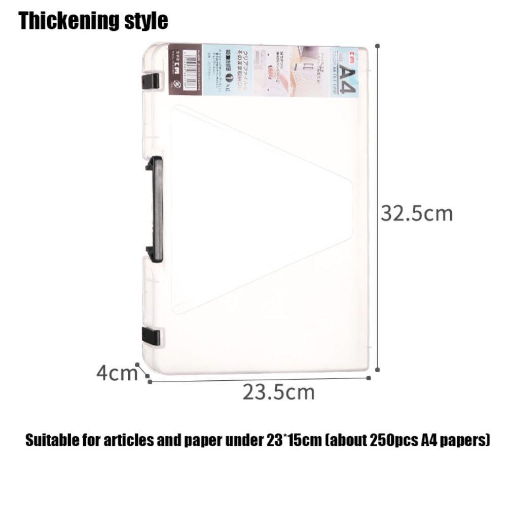 Durable a5 Organize The Box Transparent a4 File Storage Box A4 File Box  Test Paper Classification