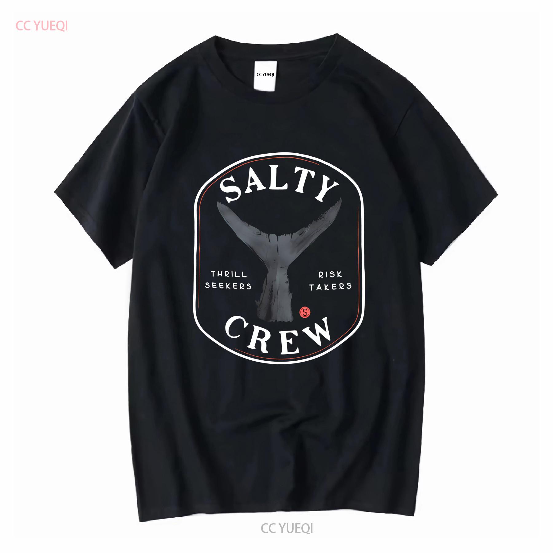 

SALTY CREW THRILL SEEKERS RISK TAKERS FISH FISHING TEE T SHIRT Mens M Black vintage Washed homme Stretched designer clothes 4XL