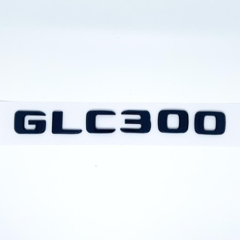 HUUML1 3D ABS Chrome Black Letters GLC260 GLC300 GLC350 GLC220d GLC350e 4Matic Emblem for Benz GLC X253 Car Trunk Logo Sticker