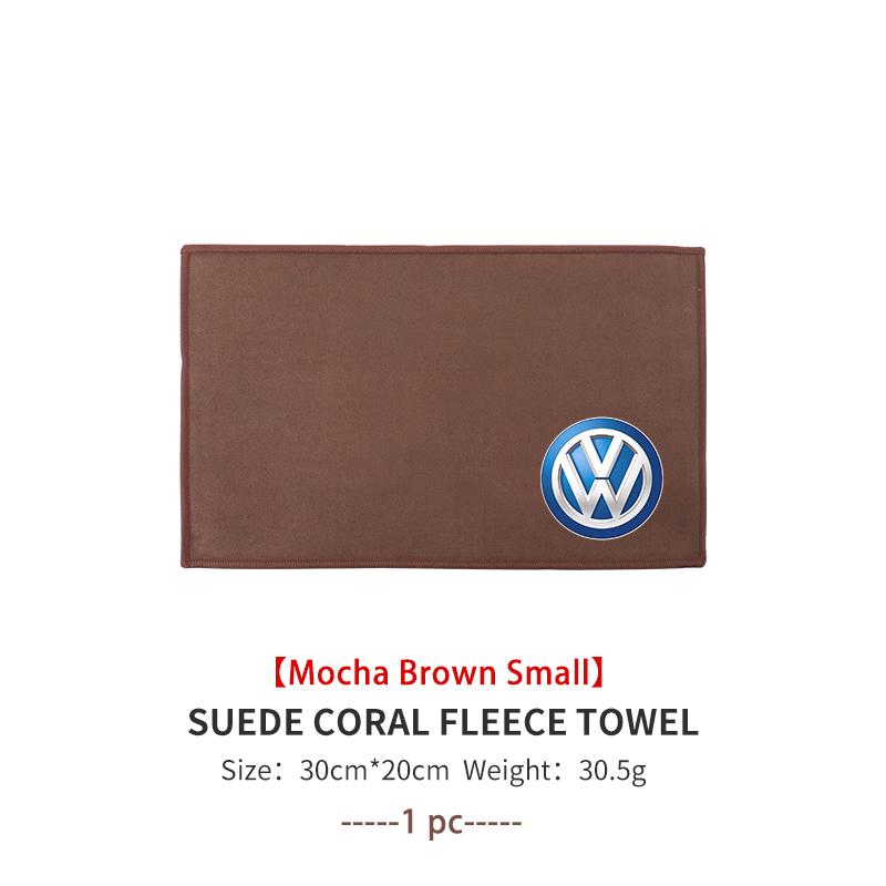 Super Absorbent Car Drying Towel Coral Velvet Cleaning Cloth For Volkswagen VW Scirocco Passat Polo B5 B6 B7 CC Tiguan Sharan