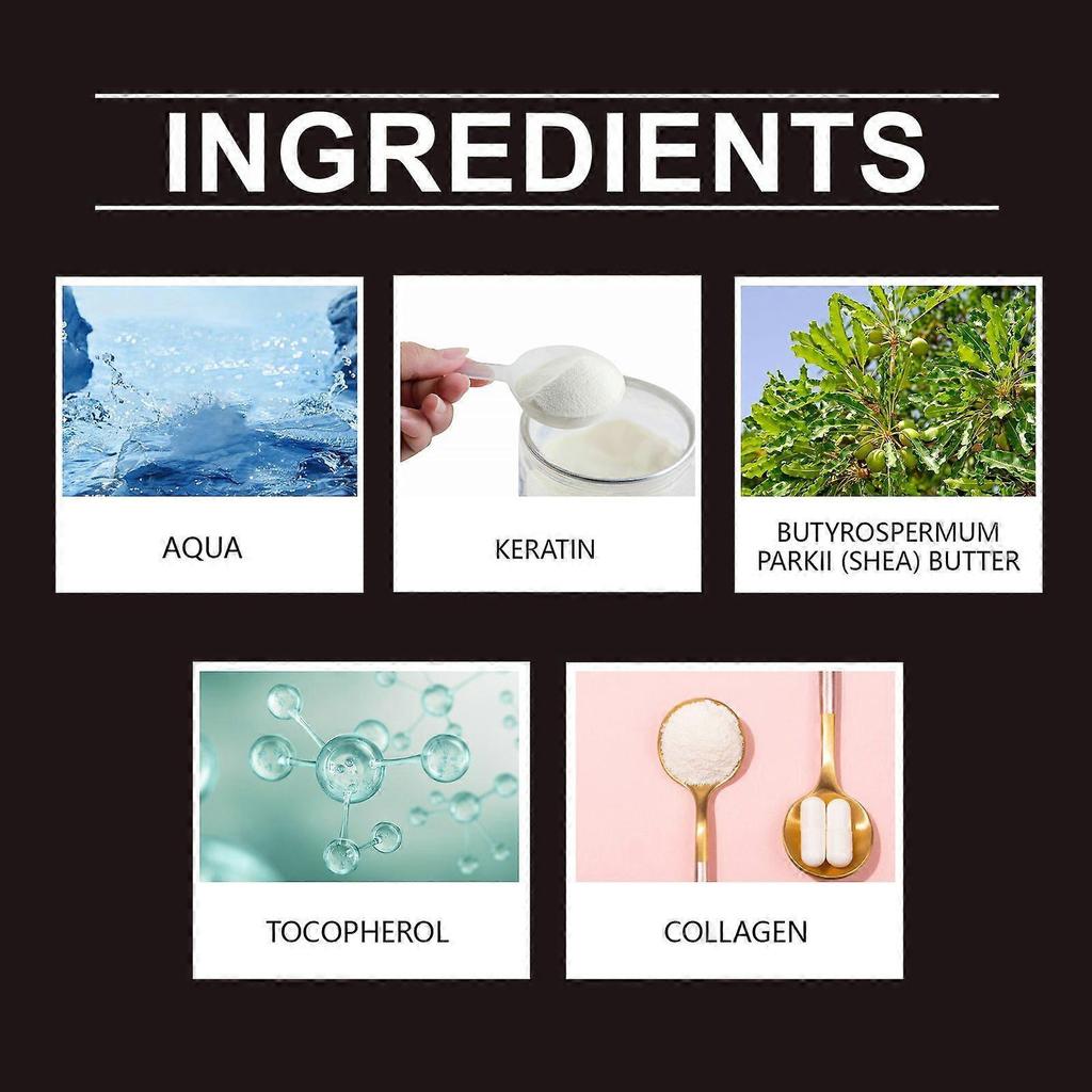 Hoegoa Nourishing Hair Repair Mask Repairs Hair Strands, Making Them Naturally Fluffy, Smooth And Moisturizing. Keratin Hair Care Mask