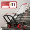 Carrello Manuale Pieghevole Portatile per Scale per Carichi Pesanti – Carrello Portabagagli Conveniente e Compatto