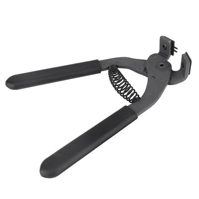 17cm HandHeld Carbon Steel Silent Pliers Leather Craft Hole Punch Tool 4mm(2 Teeth)
