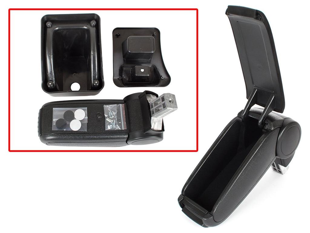 Renault Megane II 2002- Armrest Set Black Fabric + Mounting Kit