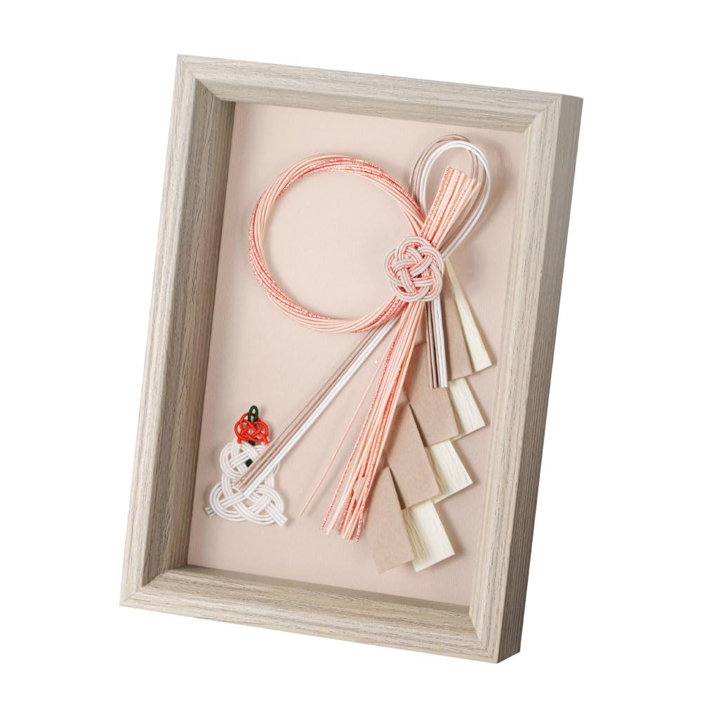 

&NE Иида Мизухики Новогоднее украшение, Кагамоти в раме (Кагами Моти) - От Зайца к Кэ (Харе и Ке) - 12 см Ширина x 3 см Глубина x 17 см Высота, Сделано в