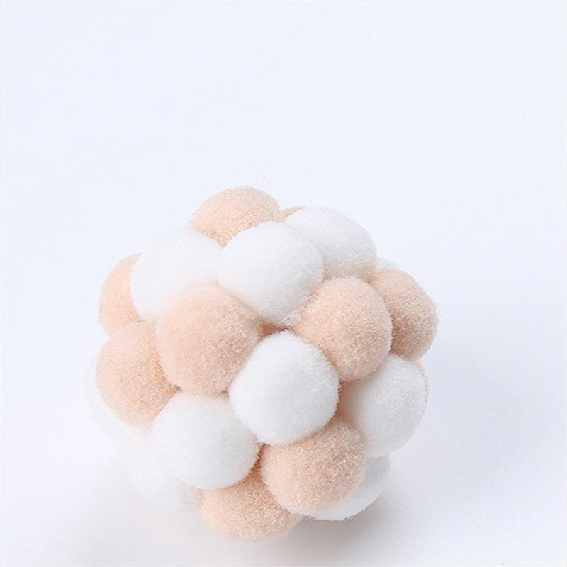 Farbe handgemachte Glocke Ball Haustier Katze elastische Ball interaktive Jagd Haustier Produkte Katze Zubehör