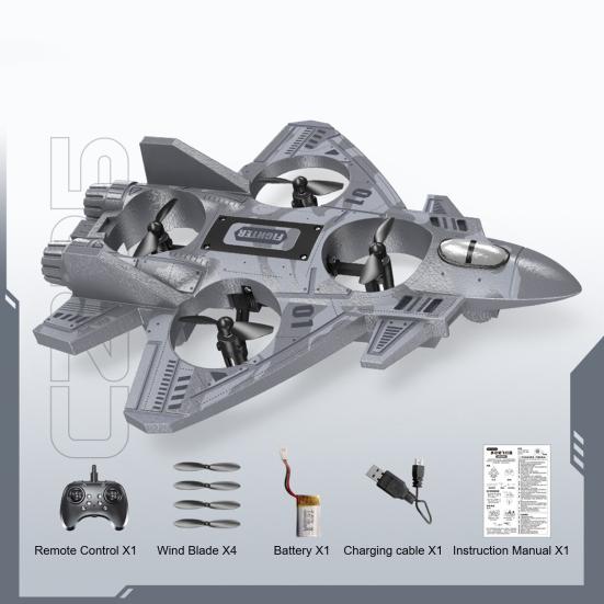 Kinder Fernbedienung Flugzeug Spielzeug mit LED Lichtern 360 Grad Stunt Flip Mini EPP Schaumstoff Kampfjet Modell Anfänger Kinder Erwachsene 2,4 GHz RC Flugzeug