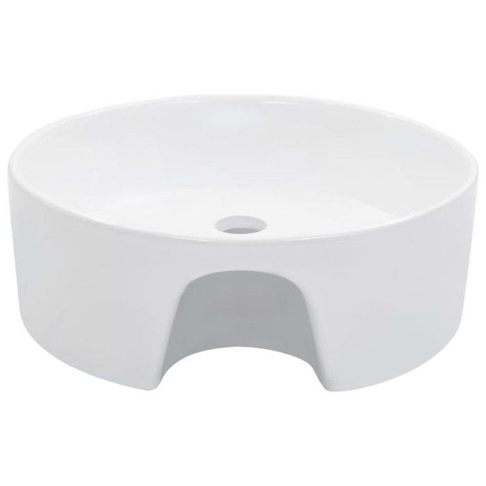 VidaXL Lavabo avec Trop-Plein Lave-Mains Vasque à Poser Monter Salle de Bain Intérieur Salle d'Eau Cabine de Toilette Maison 143911
