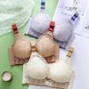 Full Cup Thin Style Without Steel Ring Plus Size Underwear Large Chest Small Sexy Lace Adjustment Shape Side Breast Bra