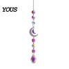 Wall Hanging Decor Colorful Crystal Suncatcher, Sun Catcher for Windows, Healing Glamorous Decoration Home, Crystals Prism Rainbow Maker,