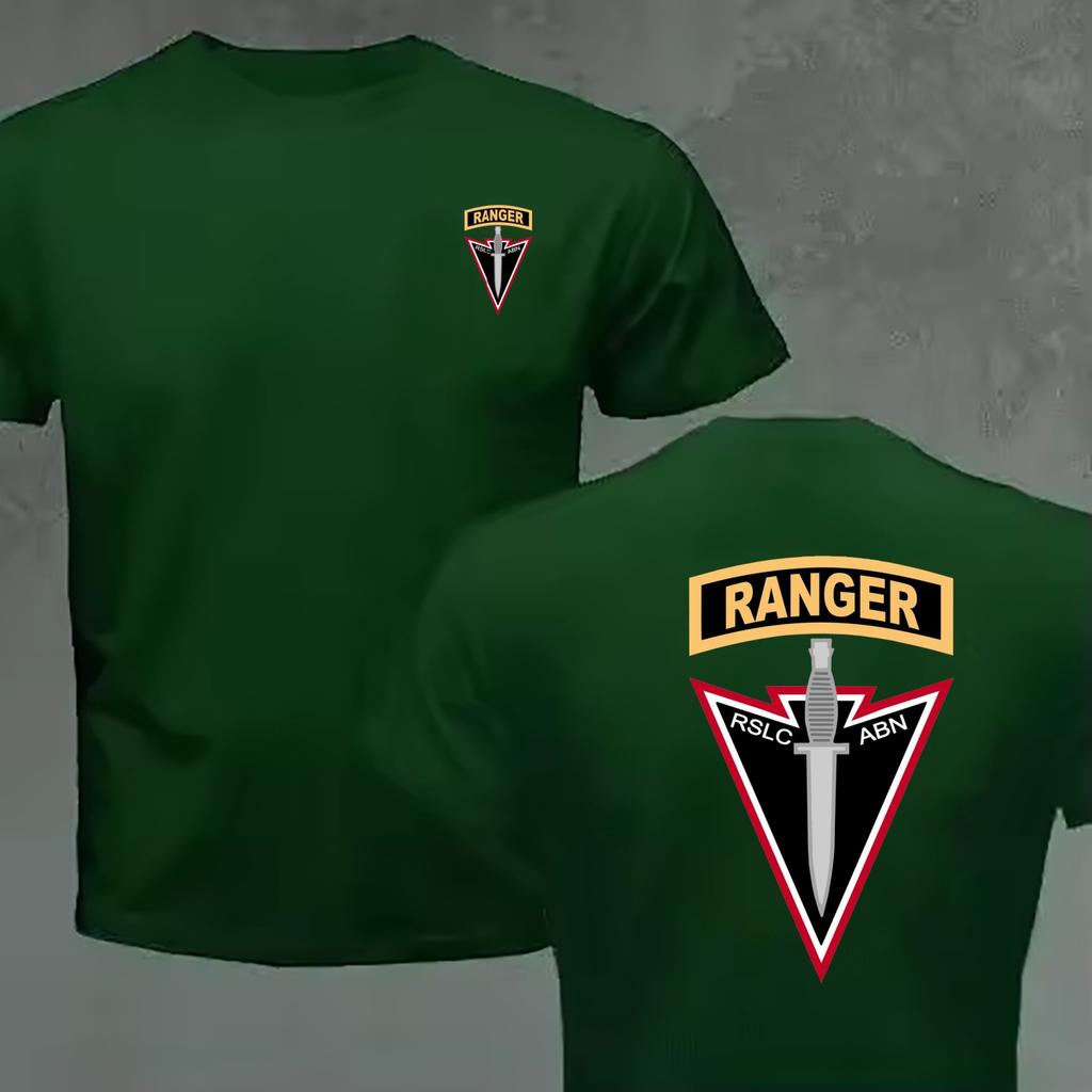 Funny Design Us Army Airborne Rslc Abn Ranger Shirt Unisex Fashion Trendy Casual Clothing Stylish Tops Tee Shirt Leisure Tshirt
