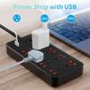 Socket USB Plug Board  Household Multifunctional British Standard Plug Panel  Multi Hole Switch Wiring Plug Strip