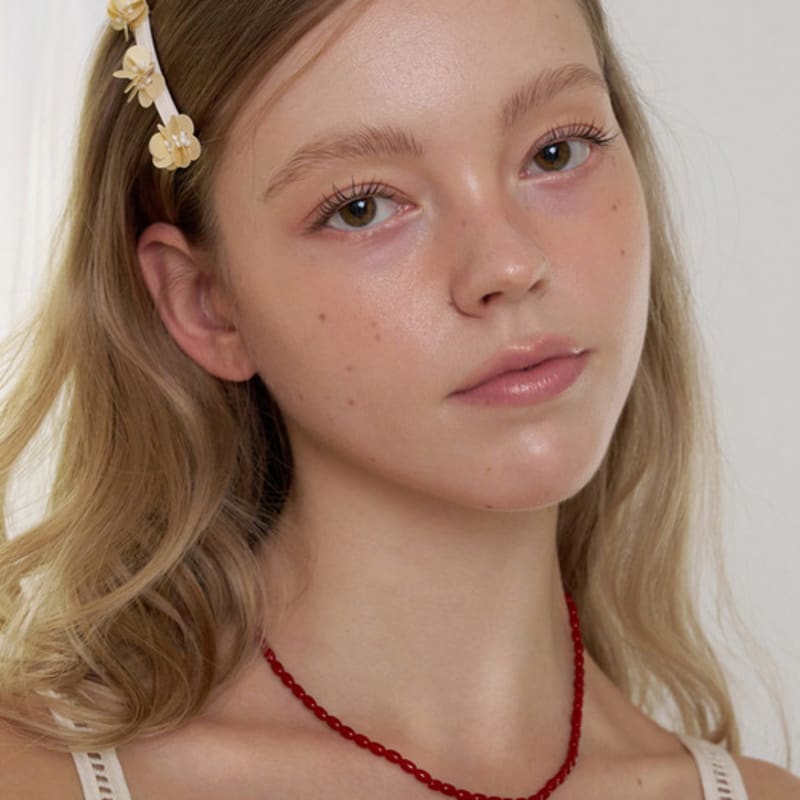 FANTASTIC PLANET color grain necklace (2colors)