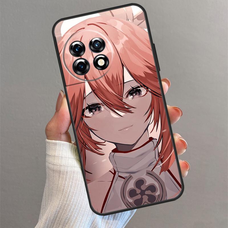 Genshin Impact Yae Miko Case For OnePlus 13 12 11 13s 13R 12R 10 Pro 10T Nord 5 CE 2 3 4 Lite N10 N20 N30 Back Cover