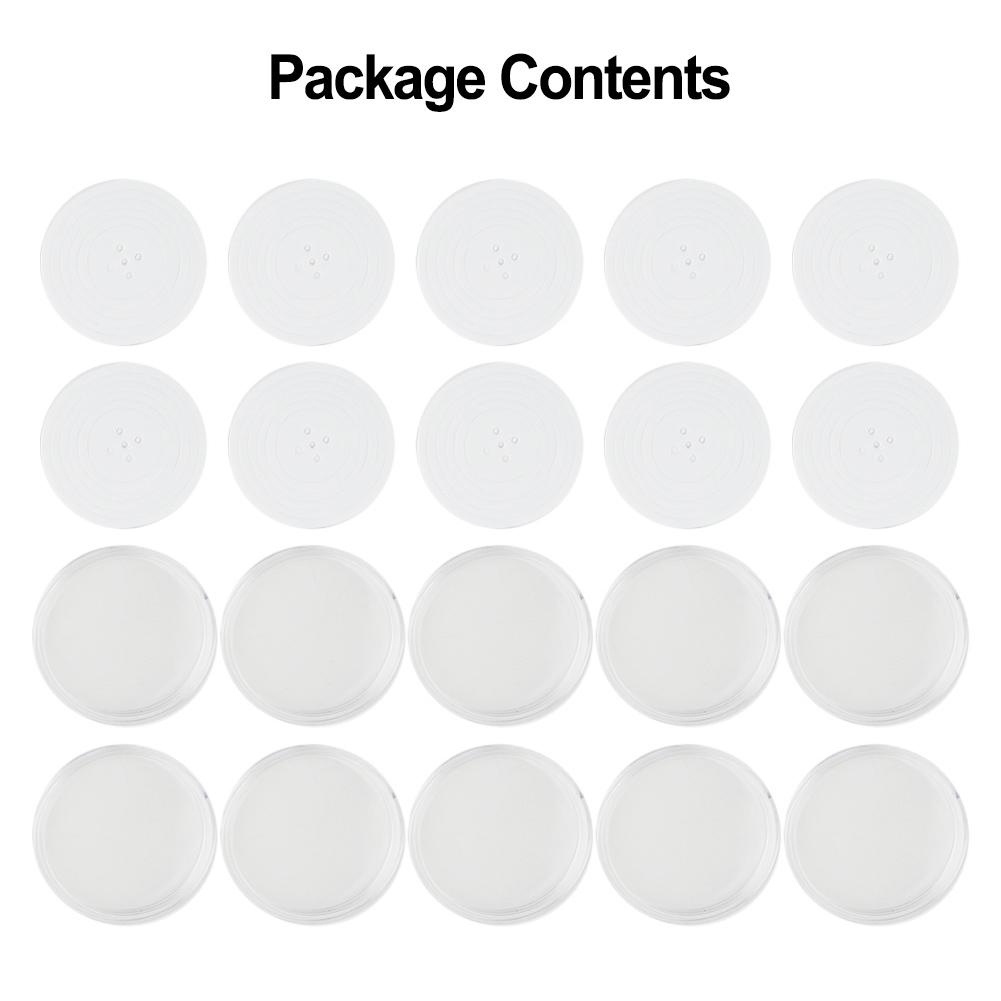 PS Round Coin Capsule Container Case Storage Box Holder For 20 ~ 40mm 5*5*0.5cm