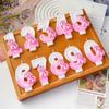 Pink Cartoon Pony Birthday Cake Number Candles Party Decorations